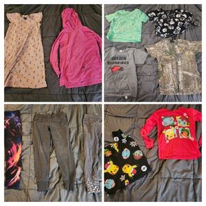 Lot of 11 Pieces of Girls Sz 7/8 All Season Clothing Pokemon